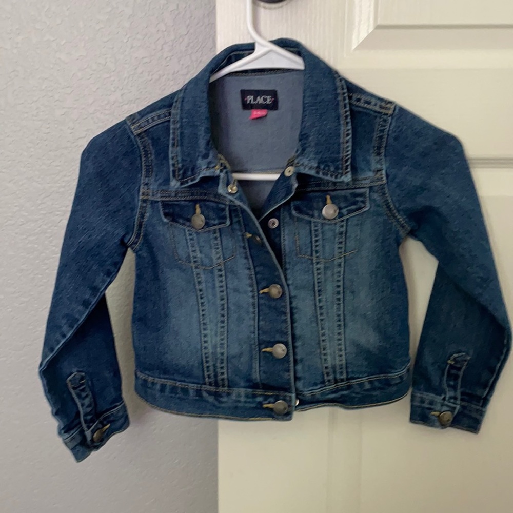 Children’s Place S(5/6) jean jacket, snap. EUC
